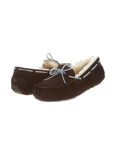 Ugg Kids' Dakota Suede Moccasins In Brown