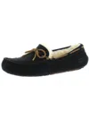 Ugg Dakota Womens Suede Shearling Lined Moccasin Slippers In Black