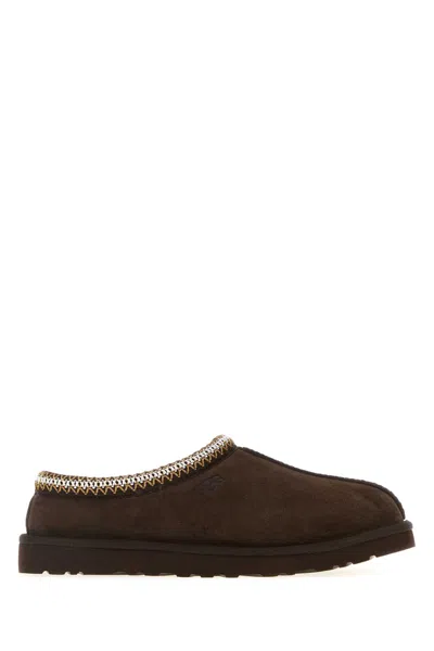 Ugg Dark Brown Suede Tasman Slippers