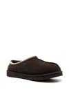 Ugg Mens Tasman Shearling-lined Suede Slippers Dark Brow In Dark Brown