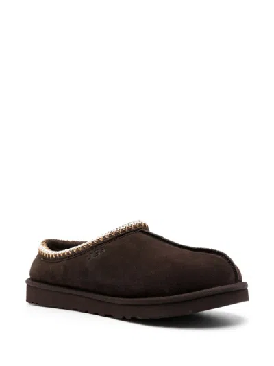 UGG DARK BROWN TASMAN SLIDES