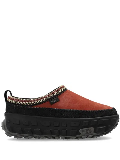 Ugg Venture Daze Womens Leather Slip On Scuff Slippers In Multi
