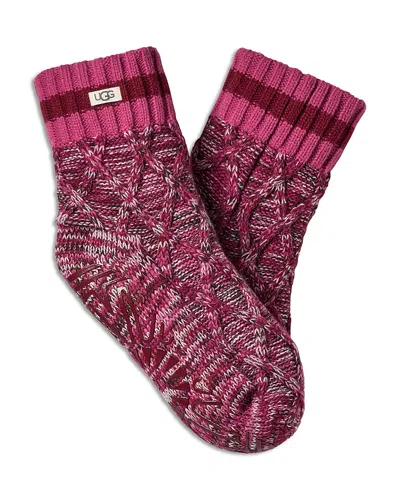 Ugg Deedee Fleece Lined Quarter Ii Socks In Multi