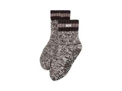 Ugg Deedee Fleece Lined Quarter Ii Women's Quarter Length Socks Shoes Dark Caramel, Fleece/synthetic