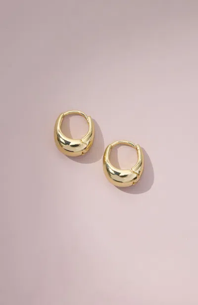 Ugg Demi-fine Oval Hie Hoops In Gold