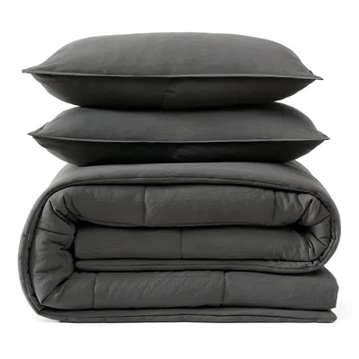 Ugg Devon Comforter Set, Full Queen In Gray