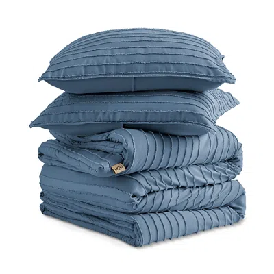 Ugg Devon Comforter Set, King In Blue