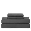 Ugg Devon Microfiber Sheet Set, Queen In Charcoal