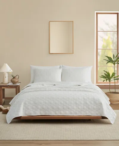 Ugg Devon Sun Logo Quilt Set, Full/queen In White