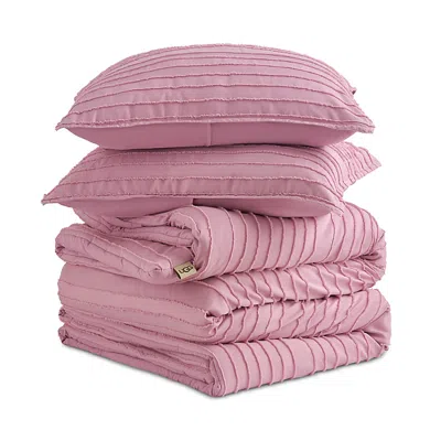 Ugg Devon Texture Comforter Set, Full/queen In Pink