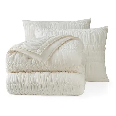 Ugg Devon Tide Quilt Set, King In White