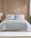 Ugg Devon  Braid Quilt Set, Full/queen In Gray Violet