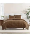 Ugg Devon  Braid Quilt Set, King In Brown