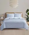 Ugg Devon  Braid Quilt Set, Twin/twin Xl In Blue