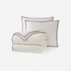 Ugg Devon ®braid Quilt Set King Polyester Bedding In Snow/dusty Orchid