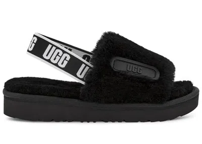 Pre-owned Ugg Disco Slide (kids) Sneakers In Black