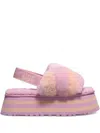 Ugg Disco Stripe "purple/pink" Slides In Purple