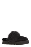 Ugg Disquette Chalet - Slippers With Fur And Platform In Brown