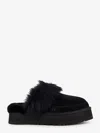 Ugg Disquette Chalet Suede Mules In Black