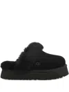 Ugg Slip-on Mules With Plush Fluffy Lining In Black