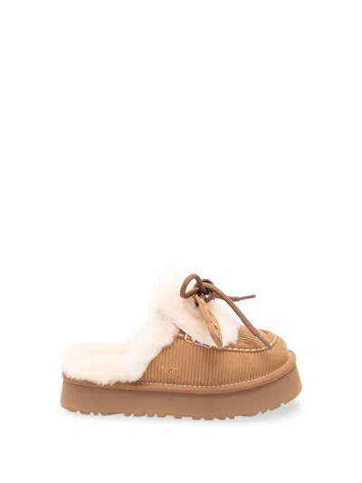 Ugg Disquette Heritage Slippers In Brown