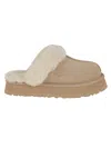 Ugg Disquette Sheepskin And Suede Comfort Slide In San
