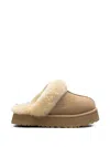 Ugg Disquette Shearling Platform Mules In Multi