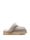 Ugg Disquette Shearling-trim Mules In Gray