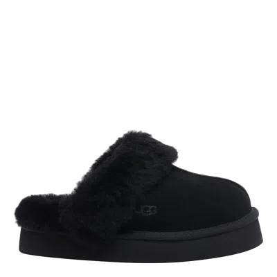 Ugg Disquette Sliders In Black