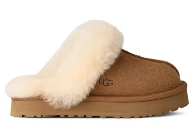 Pre-owned Ugg Disquette Slipper (kids) Sneakers In Chestnut In Brown