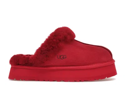 Pre-owned Ugg Disquette Slipper (women's) Sneakers In Samba Red
