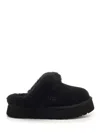 Ugg Black Disquette Slippers In Black