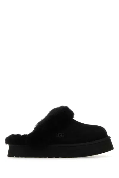 Ugg Disquette Slippers In Black