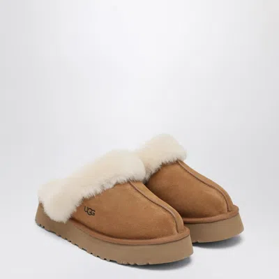 Ugg Disquette Slippers In Chestnut In Brown