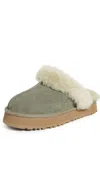 Ugg Round Toe Sheepskin Collar Slides