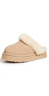 Ugg Chaussons Disquette En Cuir In Sand