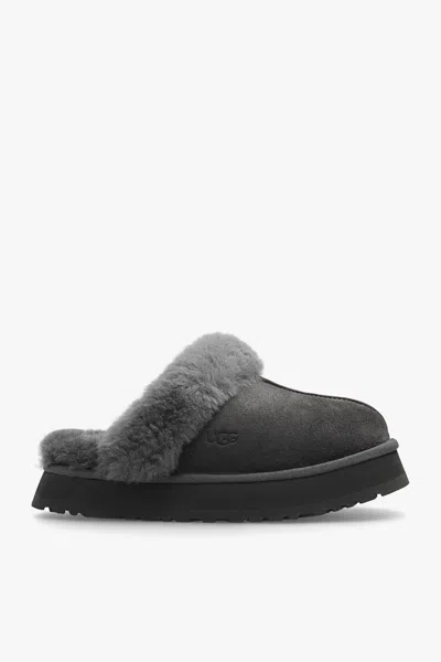 Ugg ‘disquette' Suede Slides In Gray
