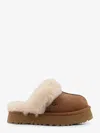 Ugg Disquette Suede Flat Mules In Brown