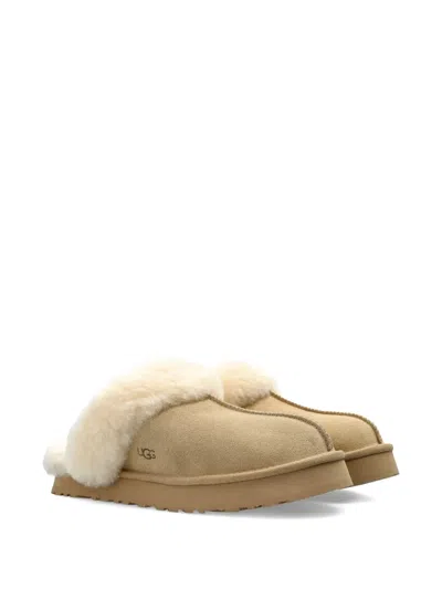 Ugg Kids' Disquette Suede Slippers In Neutral