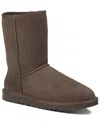 Ugg Classic Short Ii High Heels Ankle Boots In Brown Suede In Brown