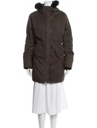 Pre-owned Ugg Down Coat In Green