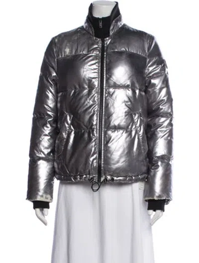 Pre-owned Ugg Down Jacket In Silver