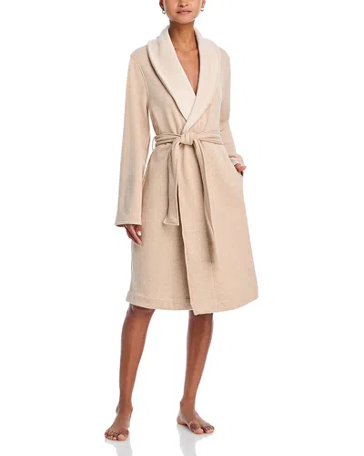 Ugg Duffield Reversible Robe In Oatmeal Heather