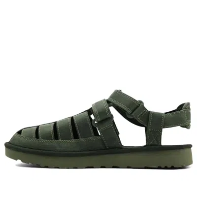 Ugg Dune Fisherman Cowhide Green Sandals