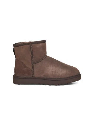 Ugg Dusted Cocoa Classic Mini Ii Ankle Boots<br/> In Brown