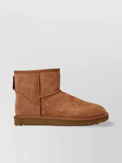 Ugg Classic Mini Ii Genuine Shearling Lined Boot In Brown
