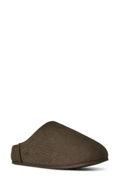 UGG UGG® ELEA CROC EMBOSSED SUEDE SLIPPER