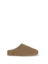 Ugg Slip-on Sandals With Smooth Suede Exterior In Brown