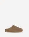 Ugg Slip-on Sandals With Smooth Suede Exterior In Brown