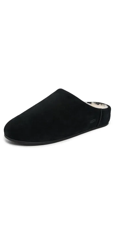 UGG ELEA SLIP-ONS BLACK